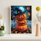 Halloween Pumpkins Diamond Painting Kit for Adults – 5D Full Drill DIY Gem Art, Diamond Painting Craft for Beginners, Wall Decor 12x16 Inch